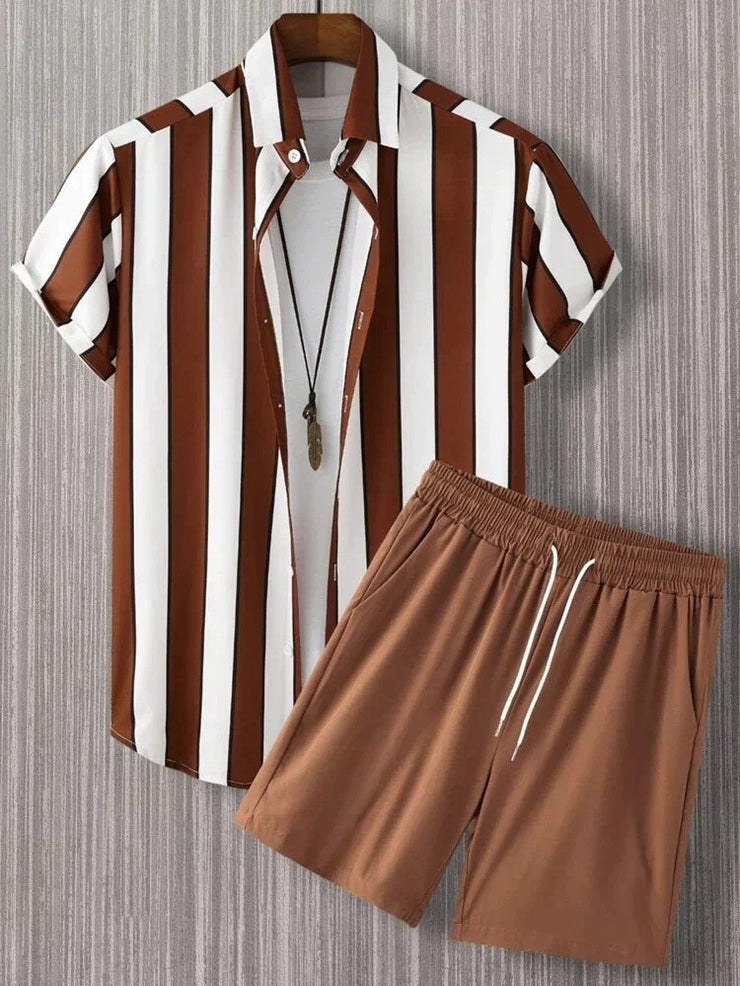 Beach Style Short Sleeve Shirt Men&