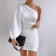 European And American High-grade Asymmetric Skirt Pleated