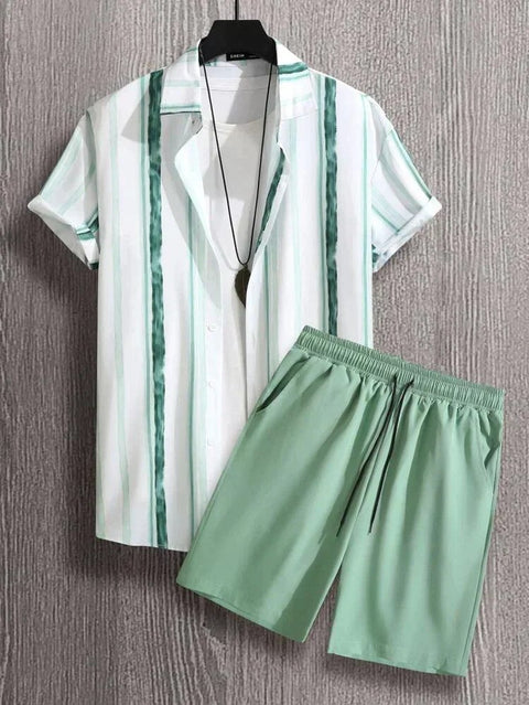 Beach Style Short Sleeve Shirt Men&