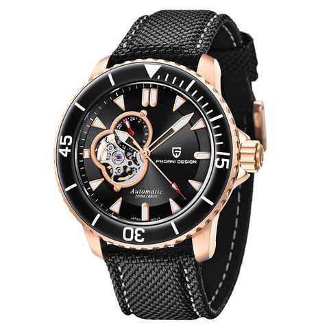 Fully Automatic Mechanical Waterproof Stainless Steel Skeleton Men&